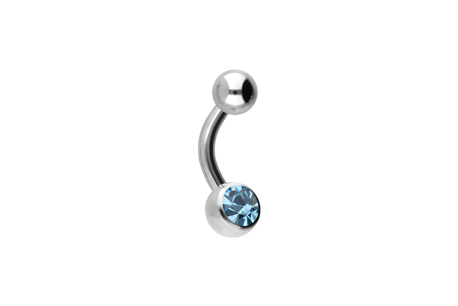 Titan Mini Bananabell Piercing KRISTALL